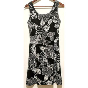 Jolie Dress Mini Sleeveless Black & White Stretch